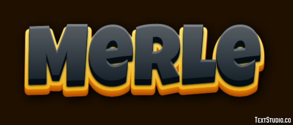 Merle Tekst Effect