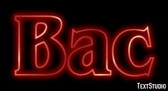 Bac Text effect