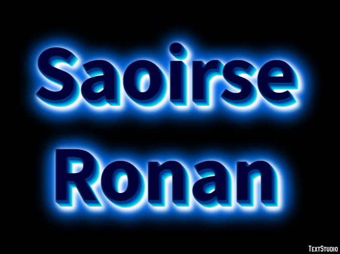 Saoirse Ronan Efecto de Texto