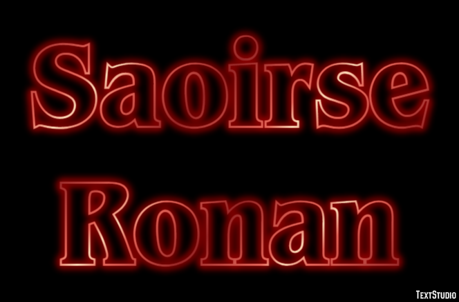 Saoirse Ronan Efecto de Texto