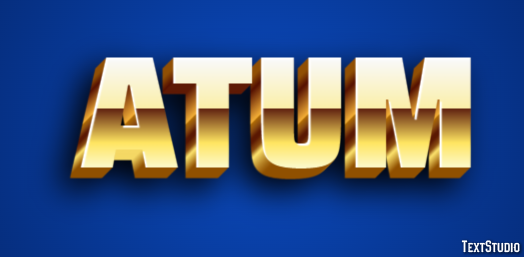 Atum Efeito de texto
