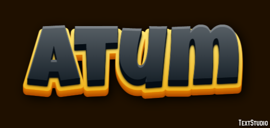 Atum Efeito de texto