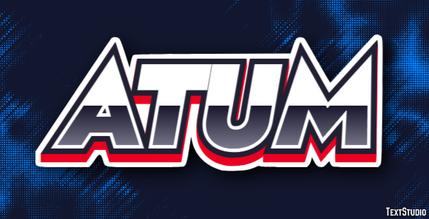 Atum Efeito de texto