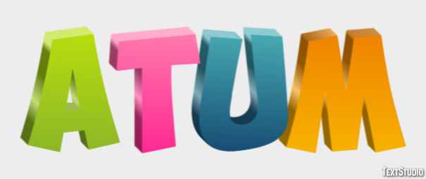 Atum Efeito do texto