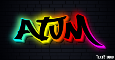 Atum Efeito de texto