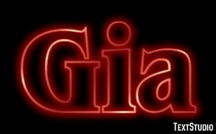Gia Efekt tekstowy