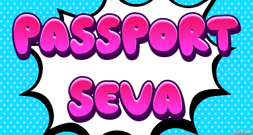 Passport Seva Efeito de texto