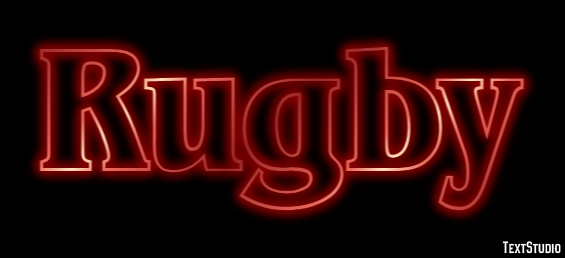 Rugby Efeito do texto