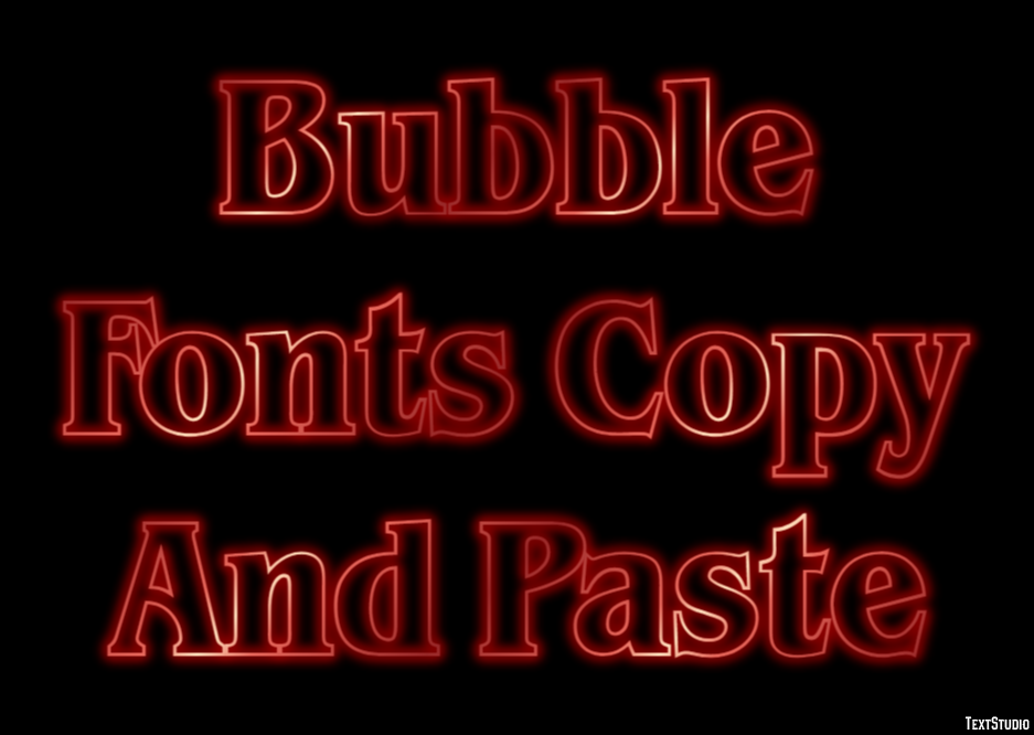 Bubble Fonts Copy And Paste テキスト効果