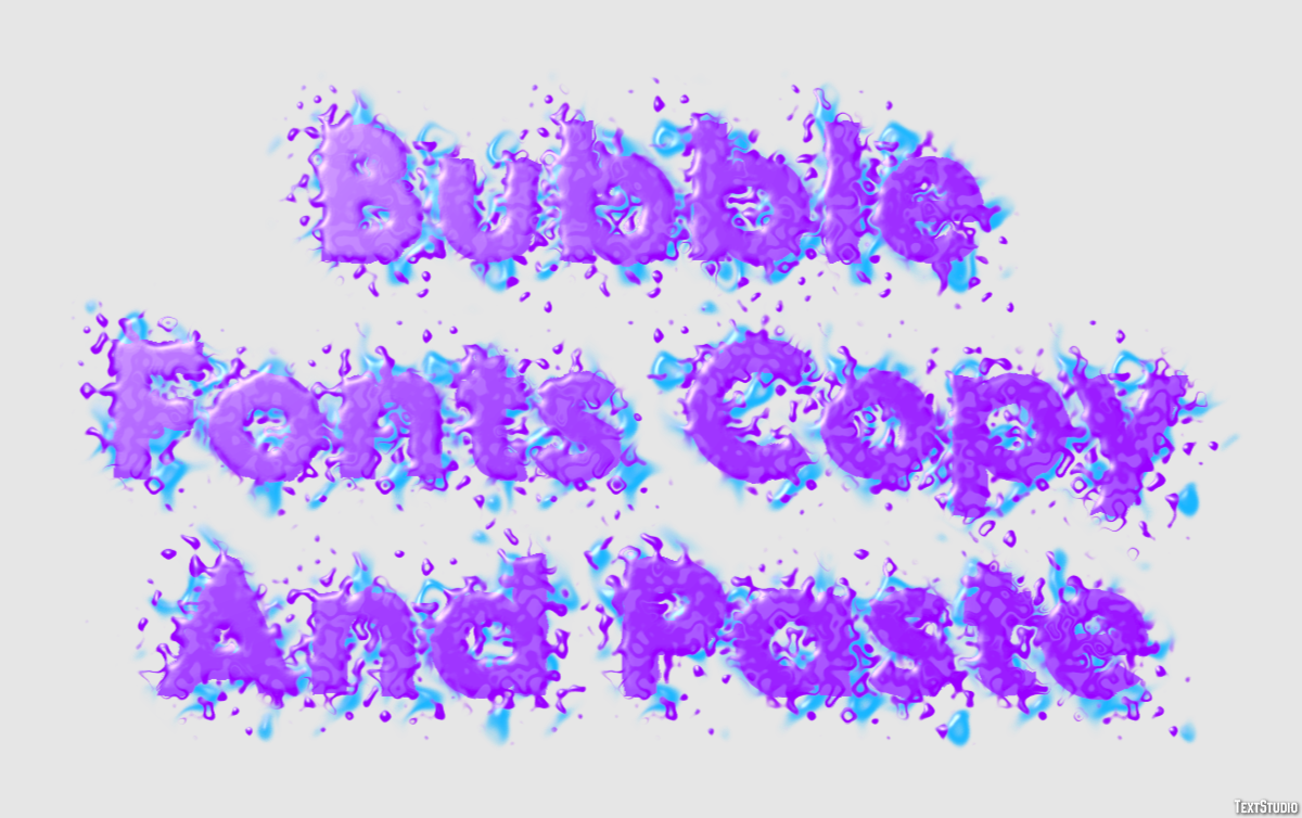 Bubble Fonts Copy And Paste Effetto testo