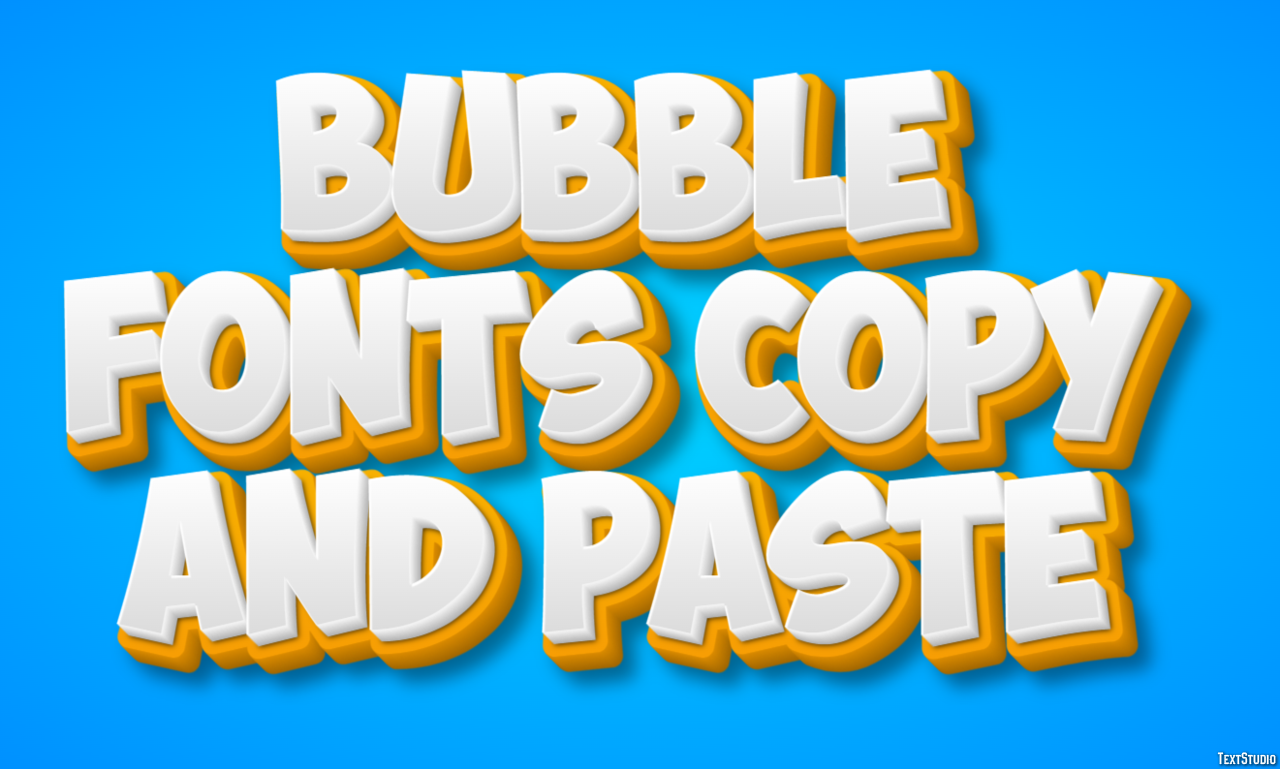 Bubble Fonts Copy And Paste テキスト効果