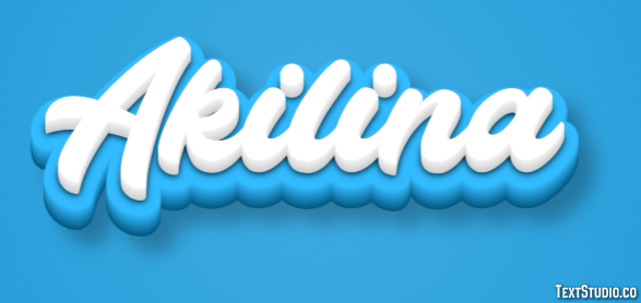 Akilina Текстовый эффект
