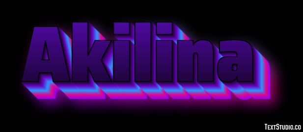 Akilina Текстовый эффект
