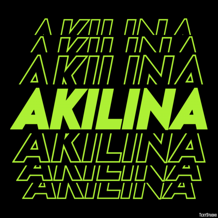 Akilina Эффект текста