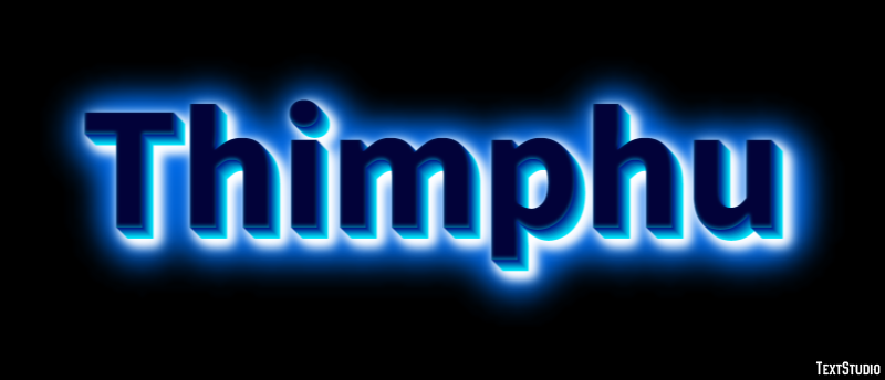 Thimphu Tekst Effect
