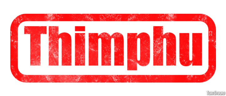 Thimphu Efekt tekstowy