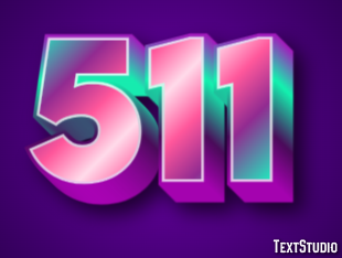 511 Text Effect