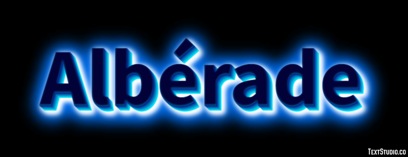 Albérade Text Effect