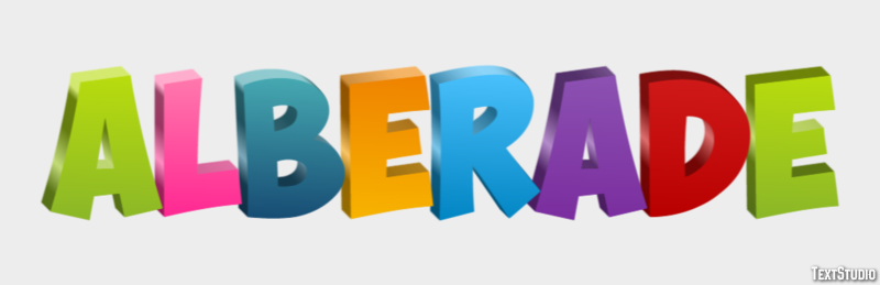 Albérade Text Effect
