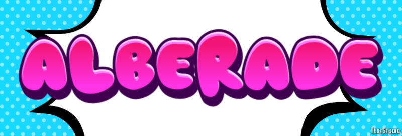 Albérade Text effect