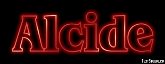 Alcide Text effect