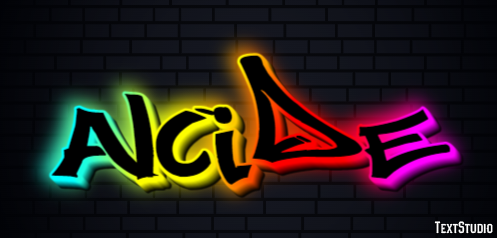 Alcide Text effect