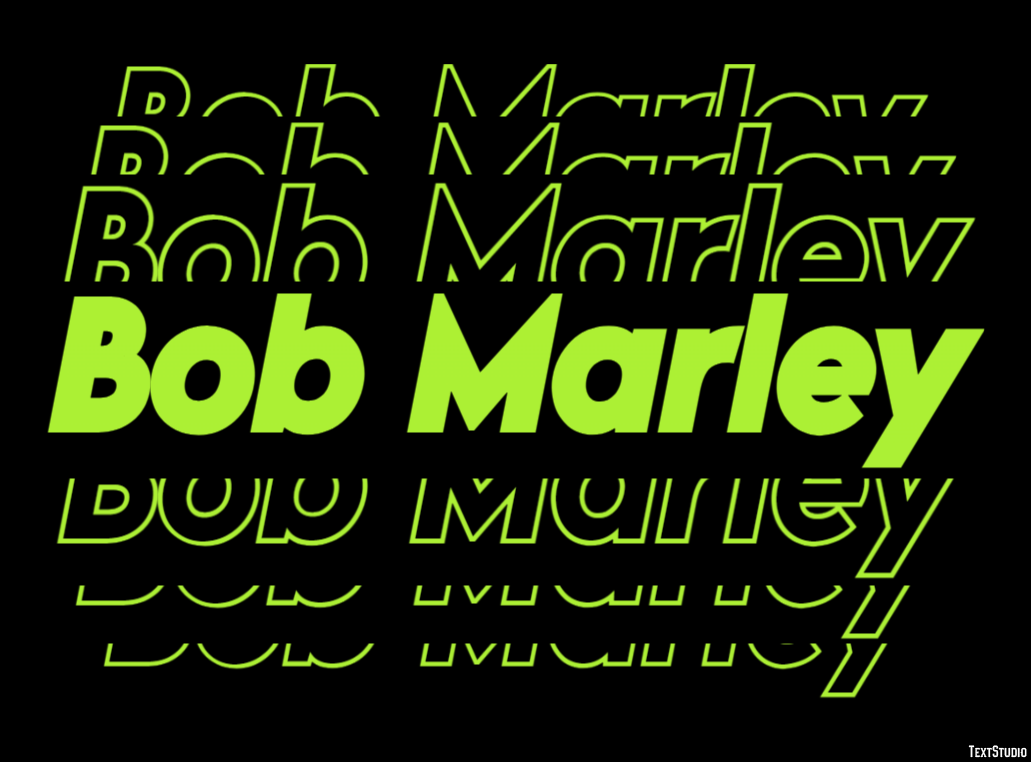 Bob Marley Text Effect