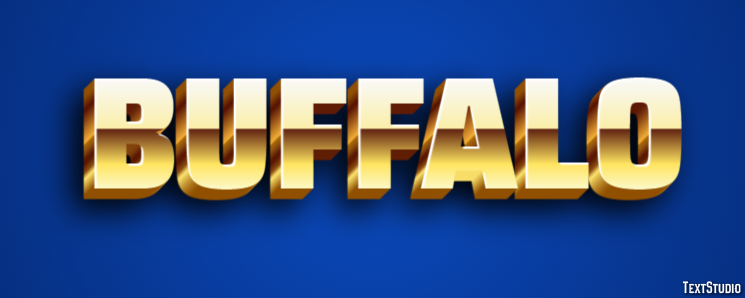 Buffalo Эффект текста