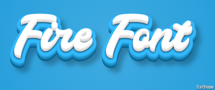 Fire Font Effetto testo