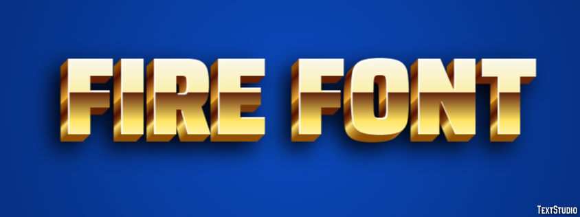 Fire Font Effetto testo