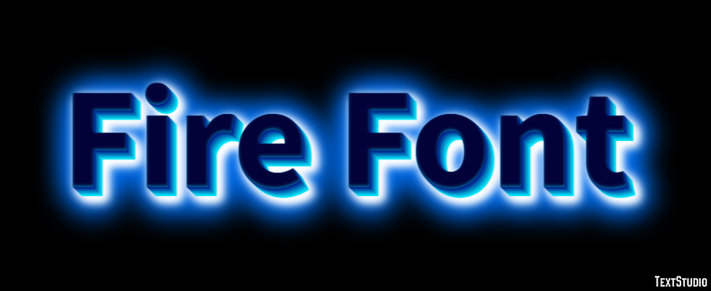 Fire Font Efeito de texto