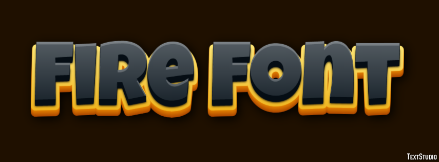 Fire Font Effetto testo