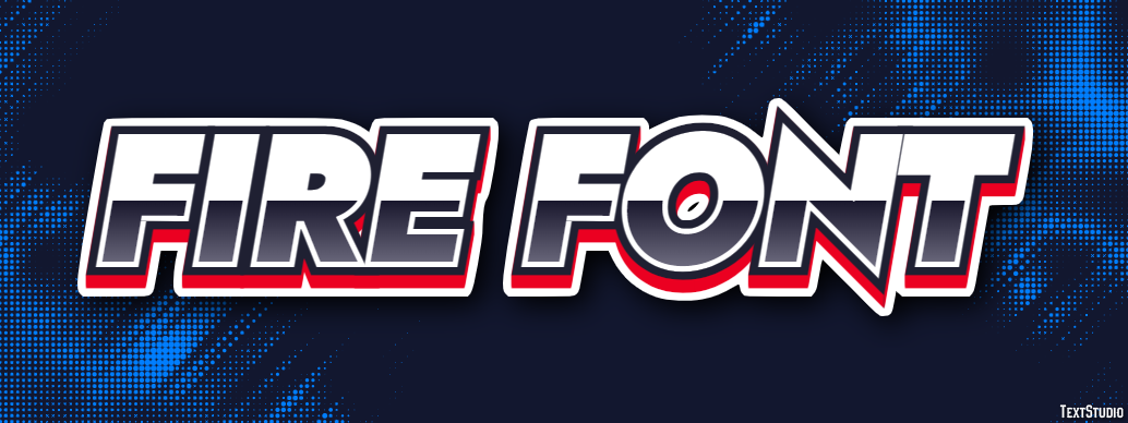 Fire Font Efeito de texto