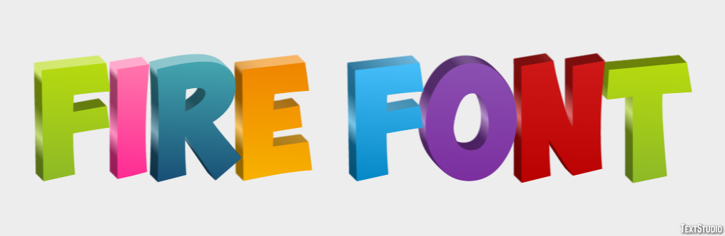 Fire Font Efeito de texto