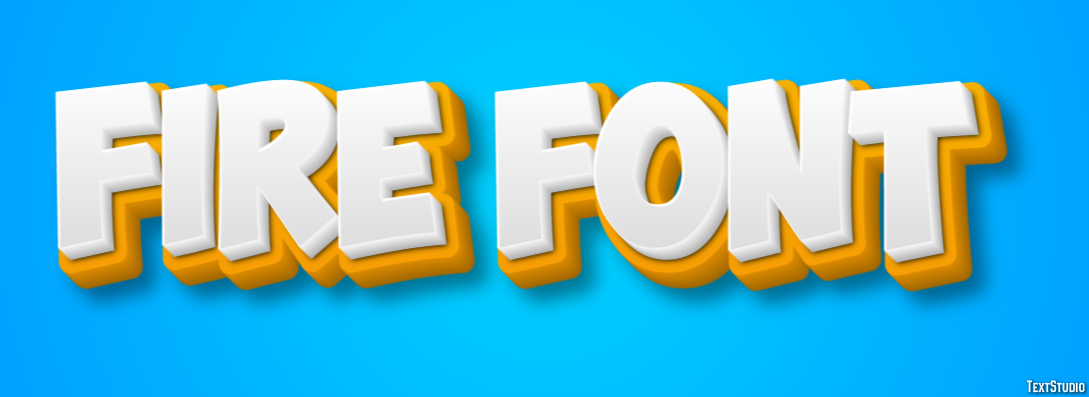 Fire Font Effetto testo