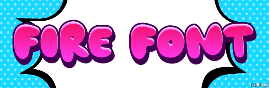 Fire Font Efeito de texto