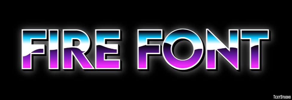 Fire Font Efeito de texto