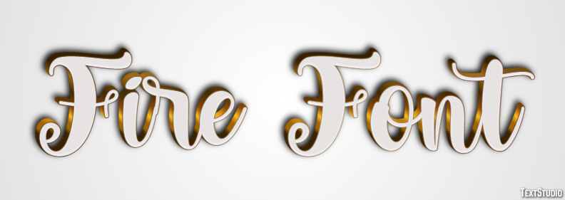 Fire Font Effetto testo