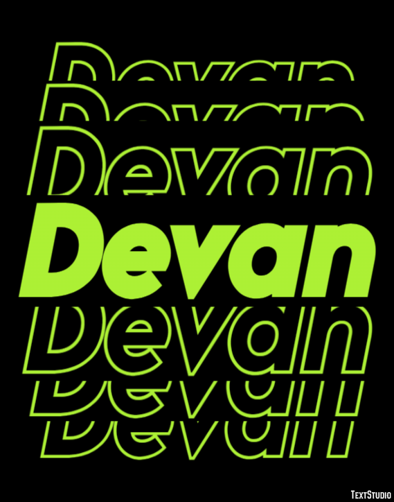 Devan Text Effect