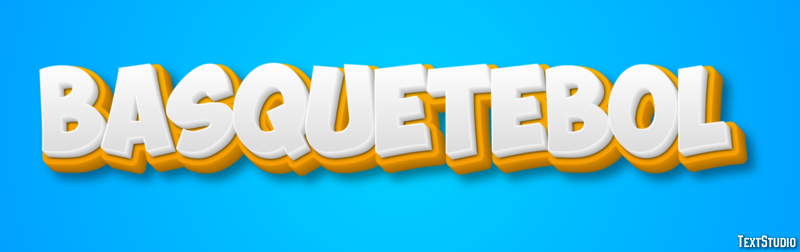 Basquetebol Efeito de texto