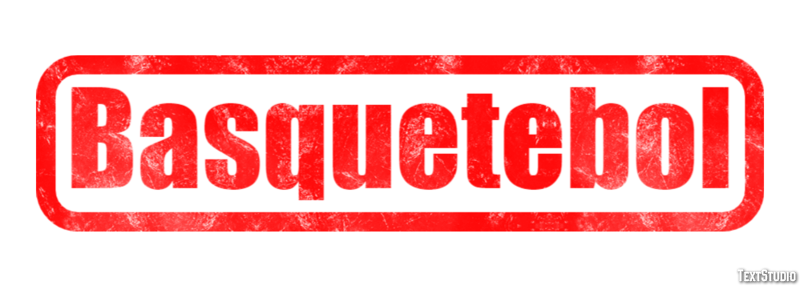 Basquetebol Efeito de texto