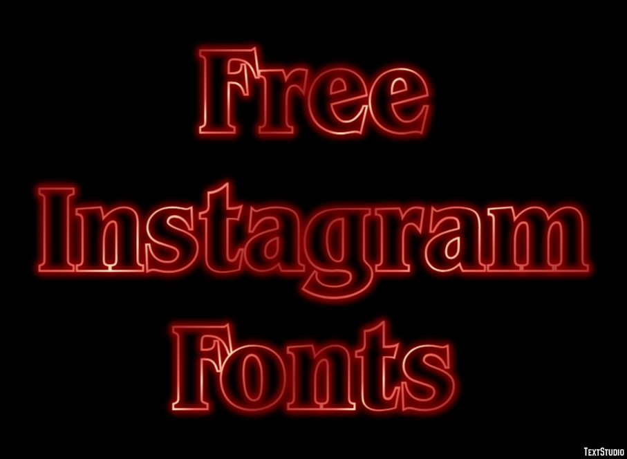 Free Instagram Fonts Efekt tekstowy