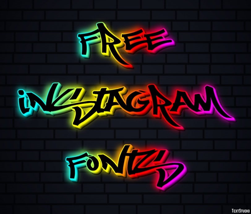 Free Instagram Fonts Efekt tekstowy
