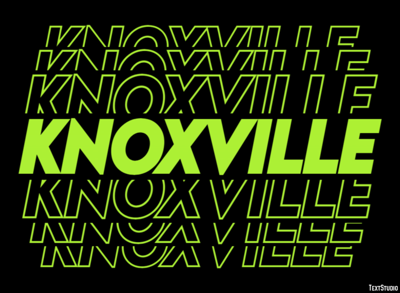 Knoxville Efekt tekstowy