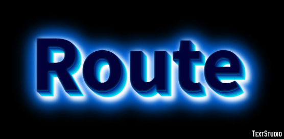 Route Effet de Texte