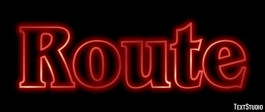 Route Effet de Texte