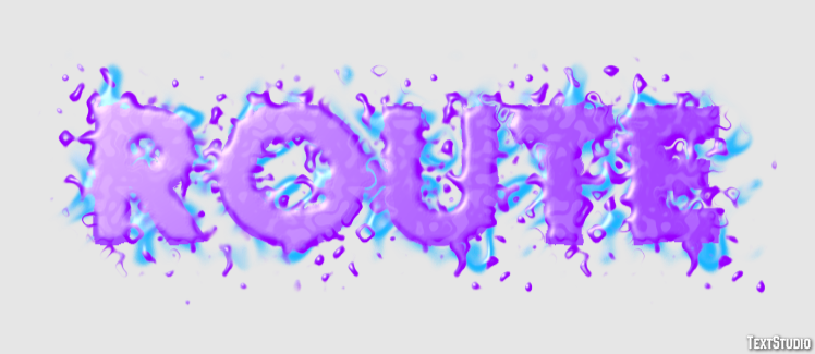 Route Effet de Texte