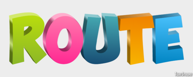 Route Effet de Texte