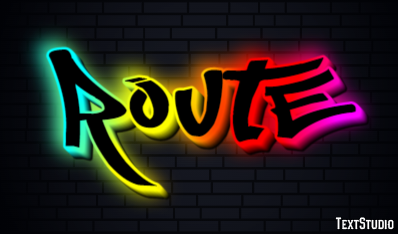 Route Effet de texte