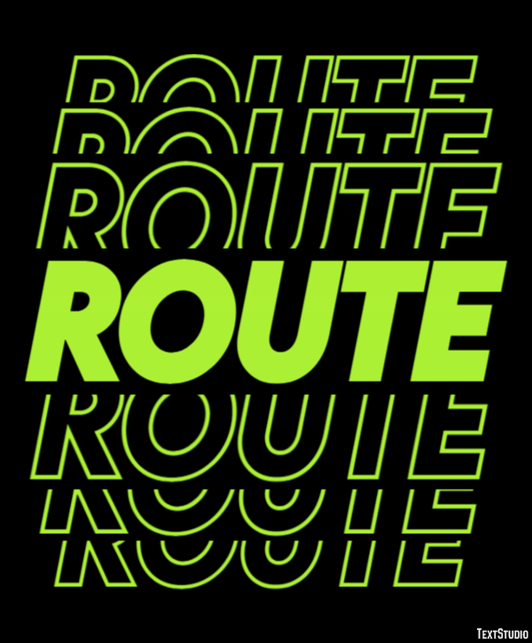 Route Effet de Texte